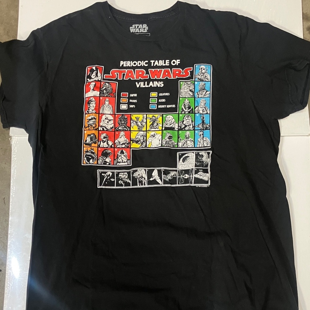 Star Wars Periodic Table Villains Tee - Black